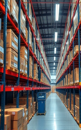 streamlined fulfillment inventory, accurate counting, updating stock, photorealistic, storage area with scanning devices, highly detailed, seamless inventory checks, cool tones, fluorescent lighting, shot with a macro lens.